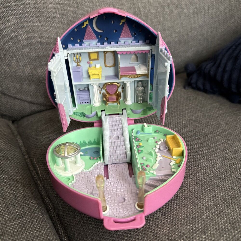 Bluebird Pin Polly Pocket Starlight Castle Heart Compact Only 1992 Vintage